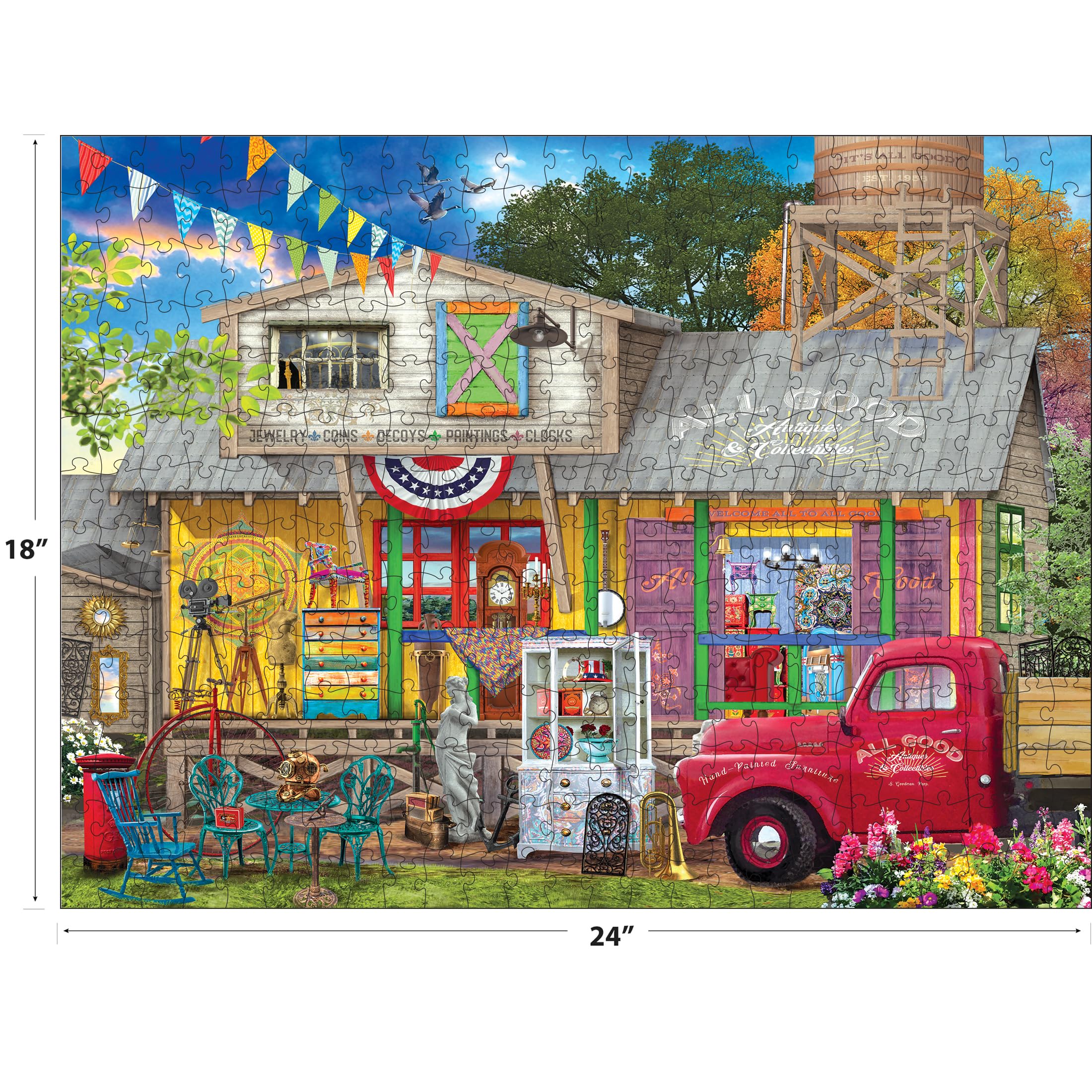 Amazon.com: RoseArt Kodak Premium All Good Antiques 350 Piece
